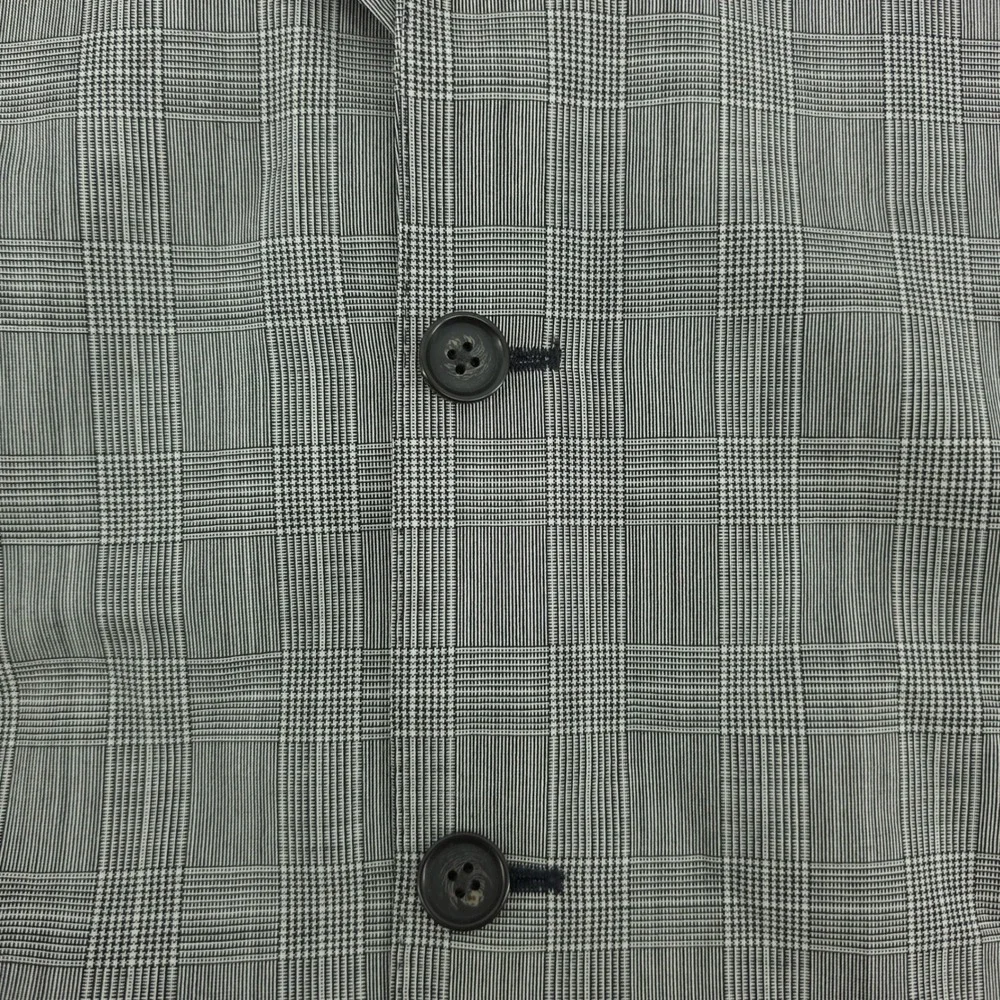 Brooks Brothers Mens Blazer Wool Grey Glen‎ Plaid 43R Regent Fit Tollegno 1900